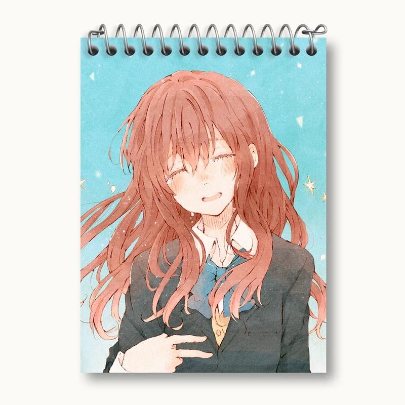 دفتر یادداشت 50 برگ خندالو مدل شوکو نیشیمیا انیمه سایلنت ویس A Silent Voice کد 15773