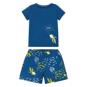 ست تی شرت و شلوارک دخترانه لوپیلو مدل ماهی ها کد AT220