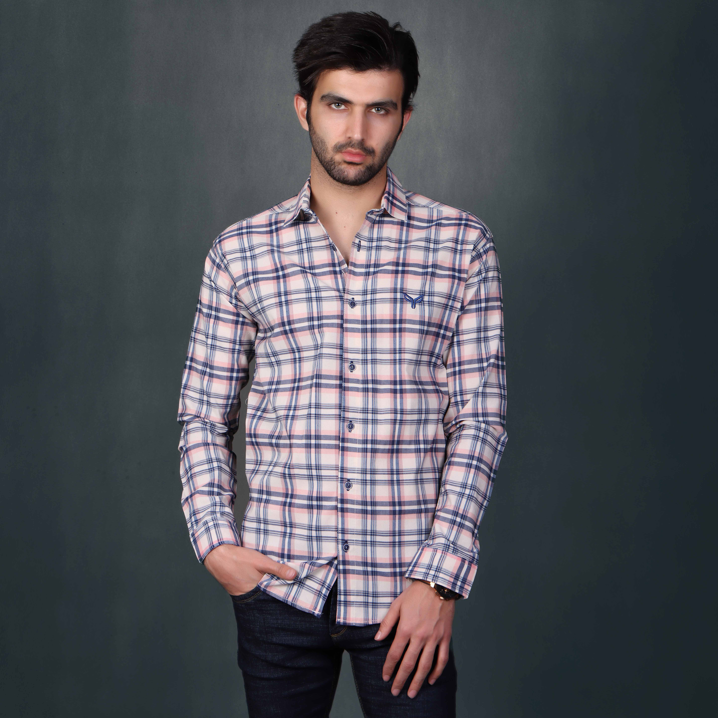 نکته خرید - قیمت روز پیراهن آستین بلند مردانه پیکی پوش مدل M02534 خرید