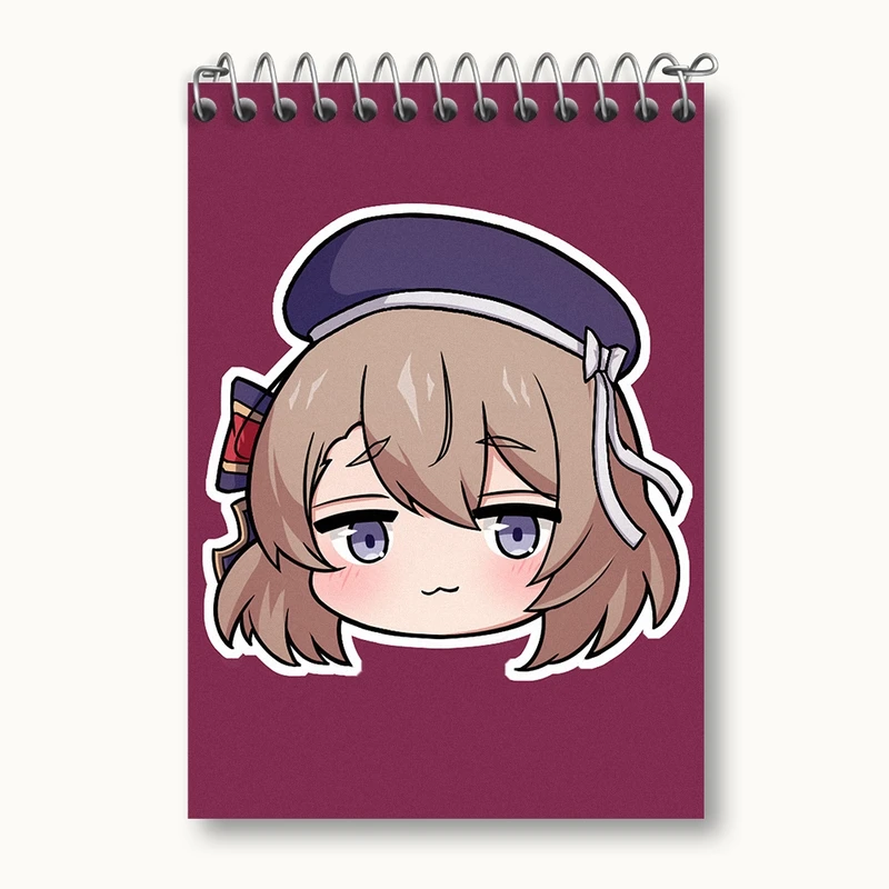 دفتر یادداشت 50 برگ خندالو مدل بازی آزور لین (Azur Lane) کد 34253