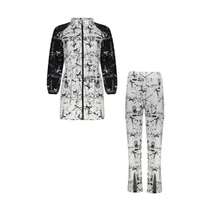 ست گرمکن و شلوار ورزشی زنانه کد Mhr-10