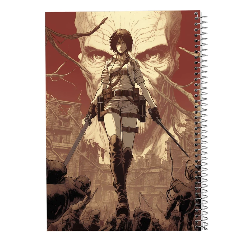 دفتر مشق 100 برگ مدوپد مدل Attack on Titan کد DF10424