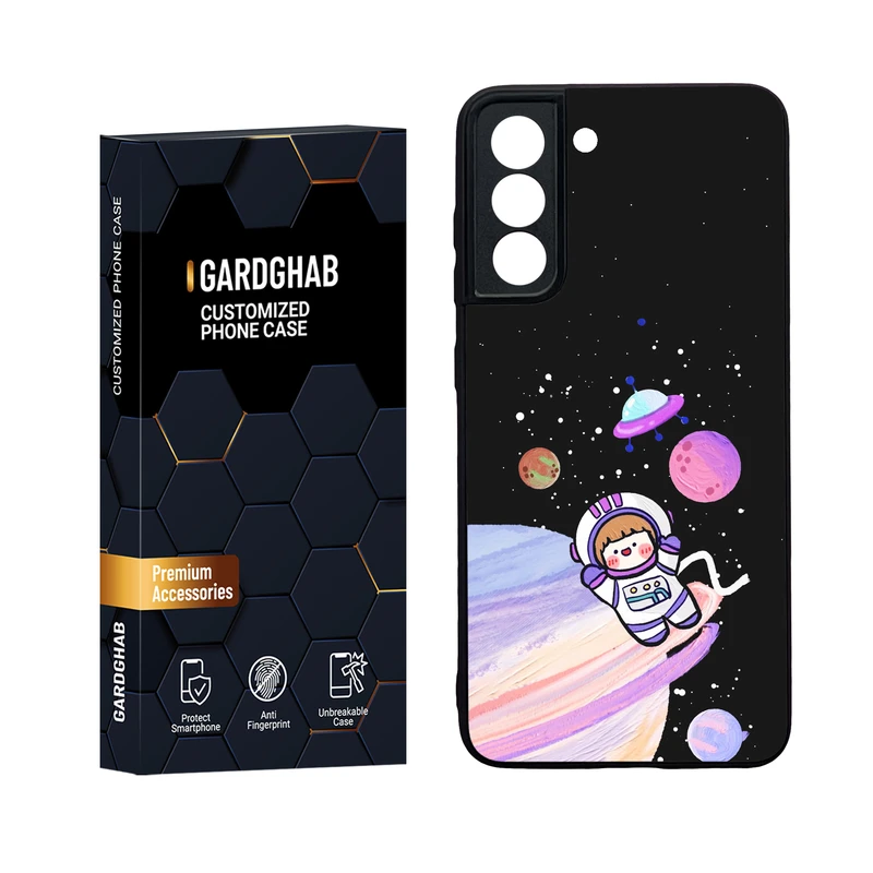  کاور گارد قاب مدل دور ژله ای پشت گلس فانتزی مناسب برای گوشی موبایل سامسونگ Galaxy S21 FE