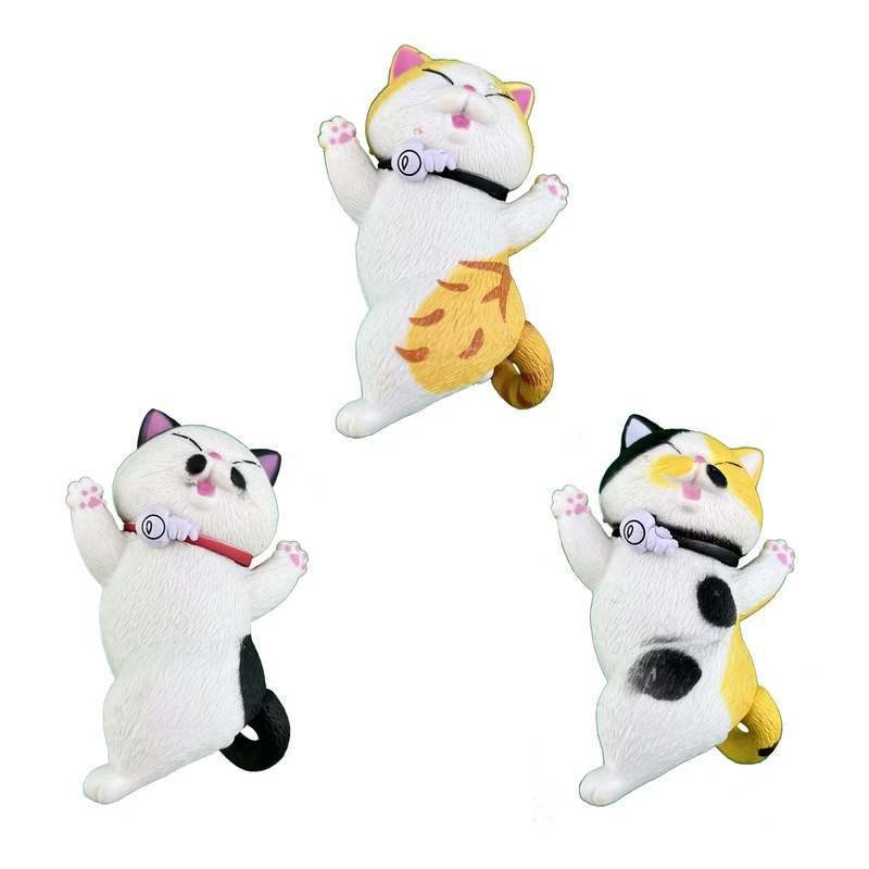 فیگور مدل گربه طرح Happy Cats کد C3 مجموعه 3 عددی