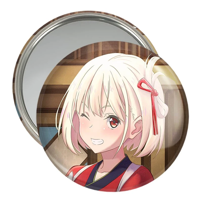 آینه جیبی خندالو مدل چیساتو انیمه لیکوریس ریکویل کد 23074