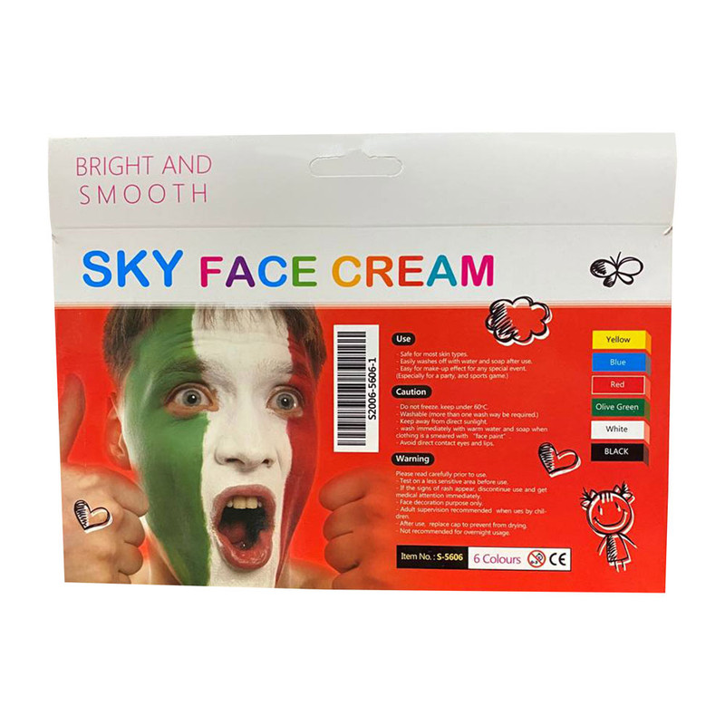 رنگ گریم صورت 6 رنگ اسکای کد 5606