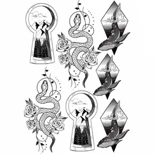 تتو موقت مدل Snak کد 029