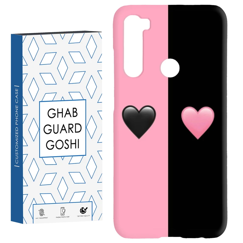 کاور قاب گارد گوشی طرح صورتی مشکی کد Dimo-251 مناسب برای گوشی موبایل شیائومی Redmi Note 8 