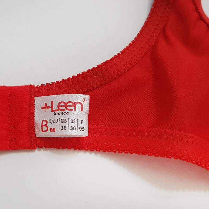 سوتین زنانه لین مدل فنردار کد 4680-606 رنگ قرمز