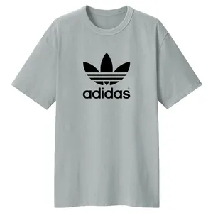 تی شرت لانگ  آستین کوتاه زنانه کد A86  رنگ طوسی