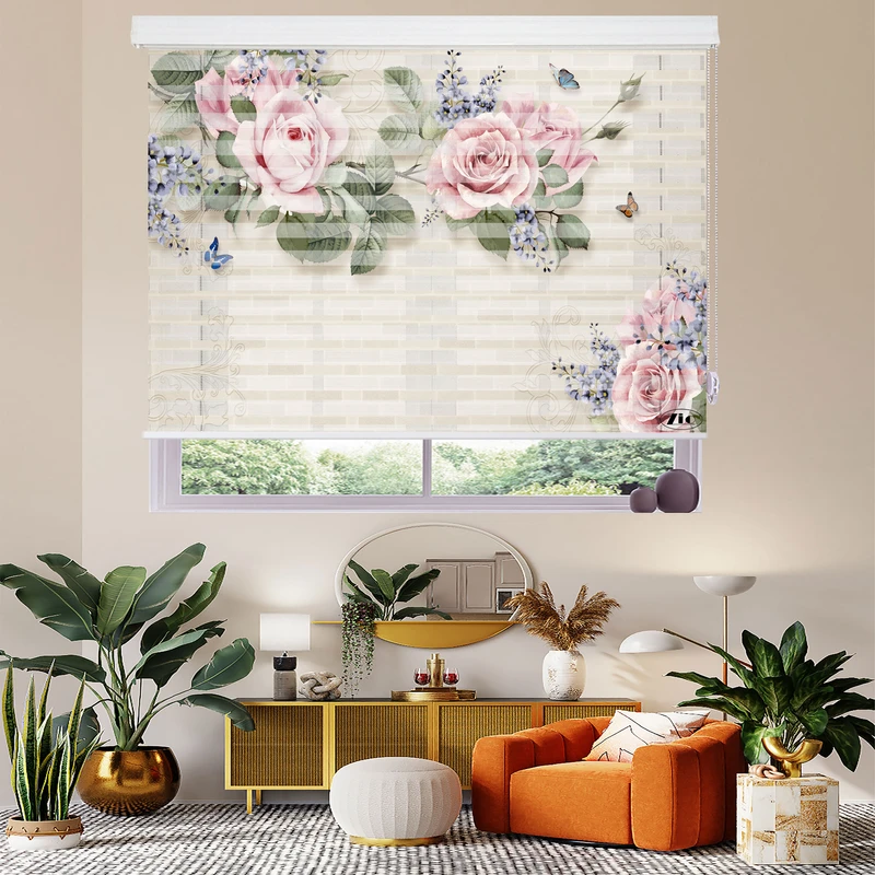 پرده زبرا زیو مدل 3D-1113 سایز 150x200 سانتی متر