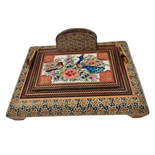 قلمدان خاتم کاری مدل رومیزی کد 135