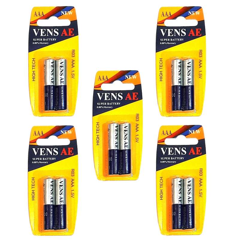 باتری نیم قلمی مدل VENS AE بسته 10 عددی