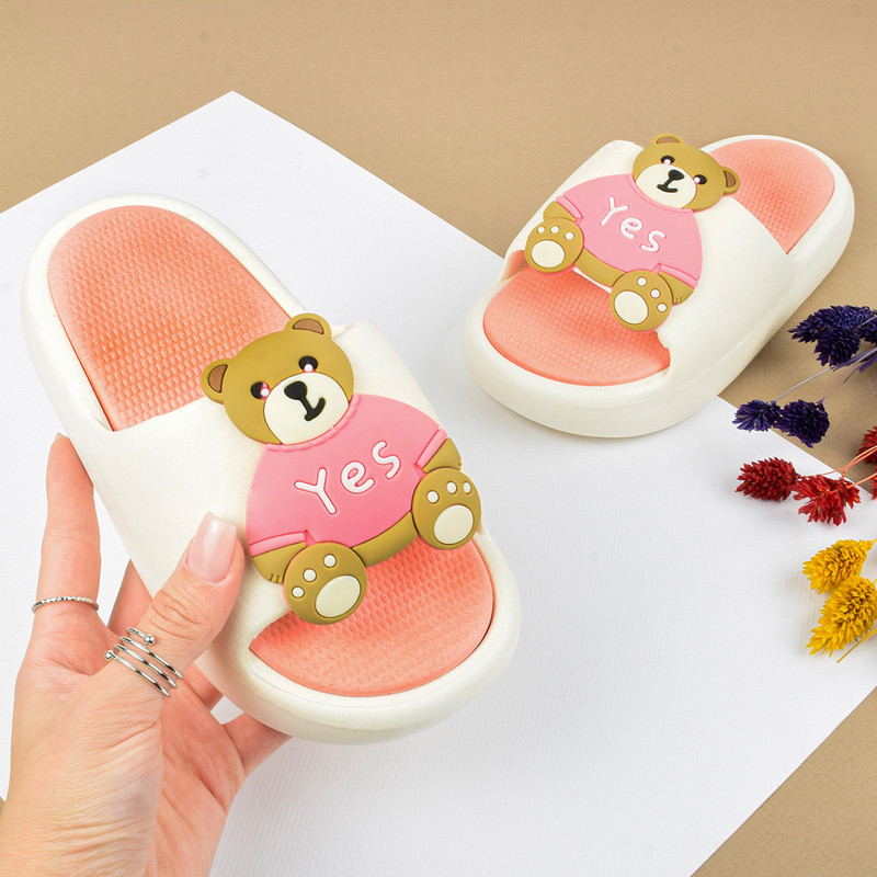 دمپایی دخترانه مدل YES TEDDY PK.3650