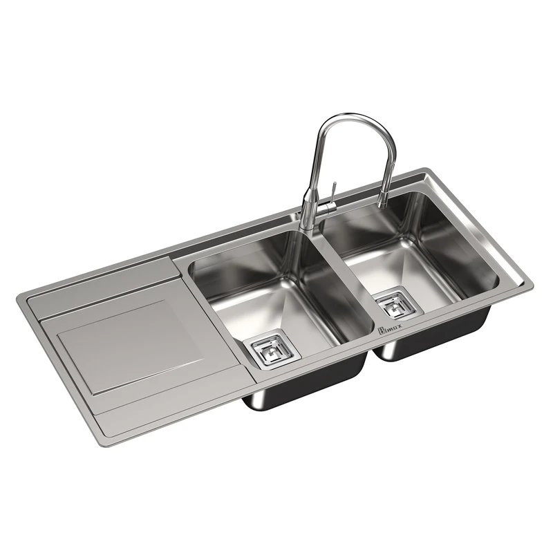 عکس شماره 2 : سینک ظرفشویی استیل بیمکث مدل 923 توکار