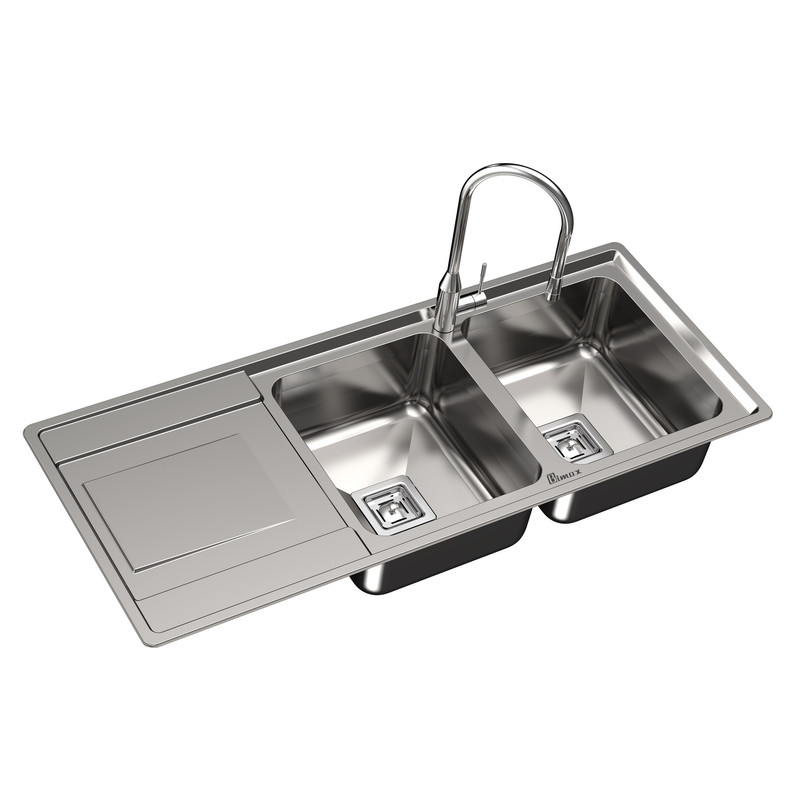 سینک ظرفشویی استیل بیمکث مدل 923 توکار