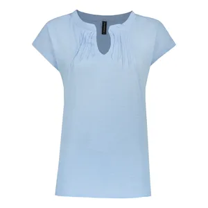 بلوز آستین کوتاه یقه گرد زنانه هومنیتی مدل WYWBL3824