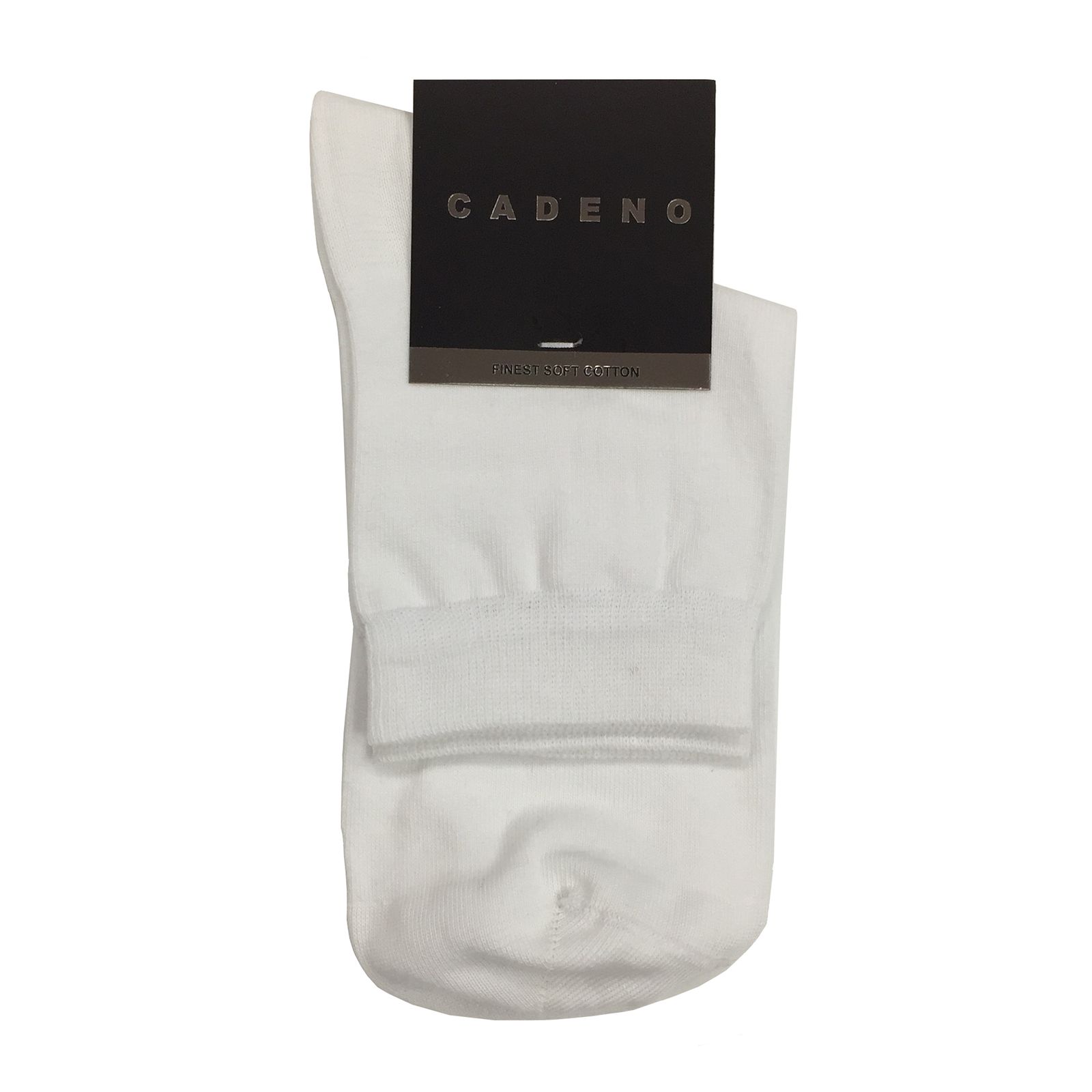 جوراب مردانه کادنو مدل CANS1021 رنگ سفید بسته 3 عددی -  - 2