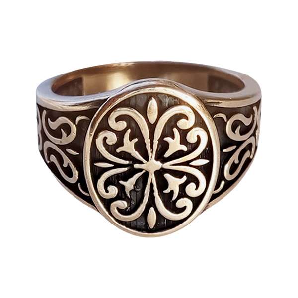 انگشتر دستساز مردانه طلاروس مدل خاتم کد JW534 انگشتر دستساز مردانه طلاروس مدل خاتم کد JW534