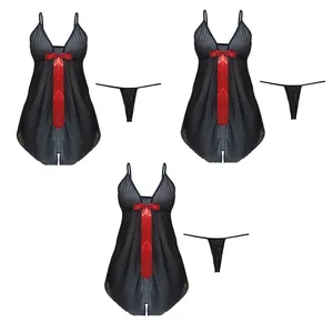 لباس خواب زنانه مدل L-9801 بسته 3 عددی