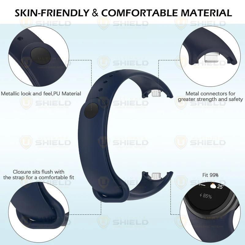 عکس شماره 7 : بند آلتیمیت شیلد مدل mbnd مناسب برای ساعت هوشمند شیائومی mi band 9-10 (12mm)