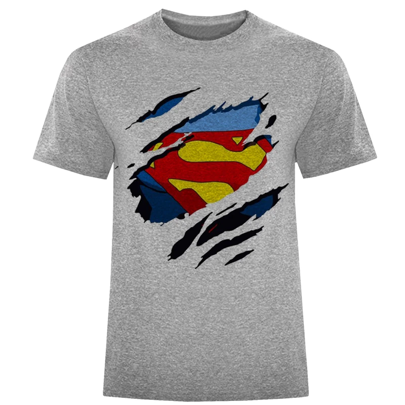 تیشرت آستین کوتاه مردانه طرح سوپرمن کد W266