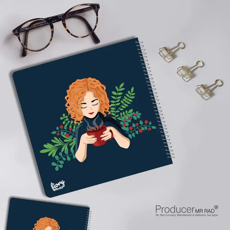 دفتر مستر راد مدل بولت ژورنال نقطه‌ای طرح آلینا کد google-1528 مجموعه 2 عددی