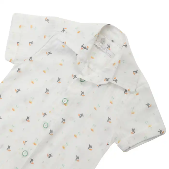 ست 3 تکه لباس پسرانه فیورلا مدل طوطی