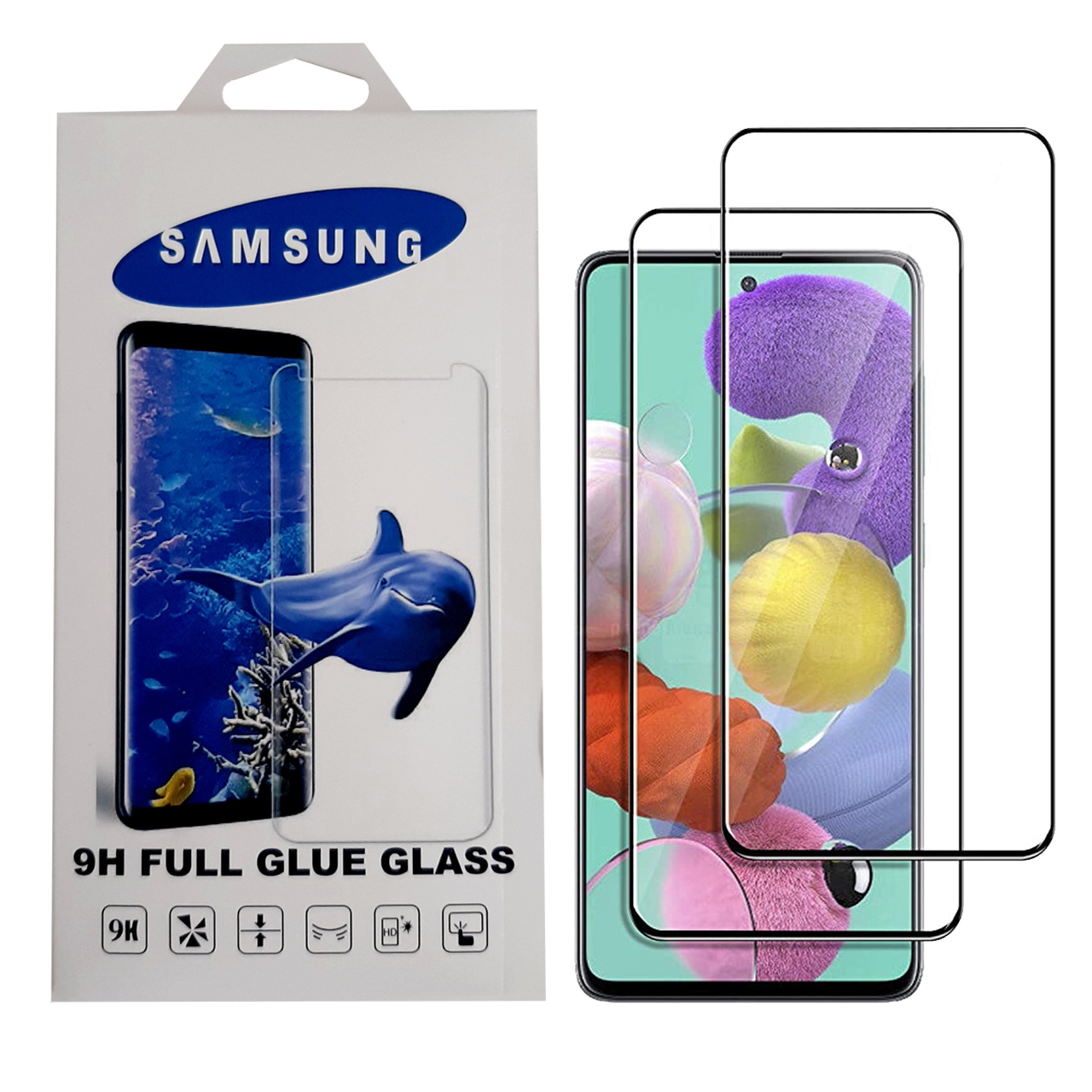 محافظ صفحه نمایش سامسونگ مدل YGA100 مناسب برای گوشی موبایل سامسونگ Galaxy A51 بسته 2 عددی