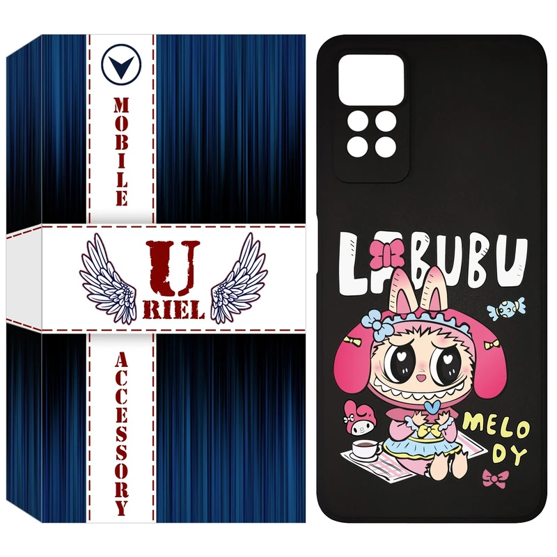 کاور یوریل قاب مدل KSH کد 140 طرح عروسک لبوبو مناسب برای گوشی موبایل شیائومی Redmi Note 12 Pro 4G