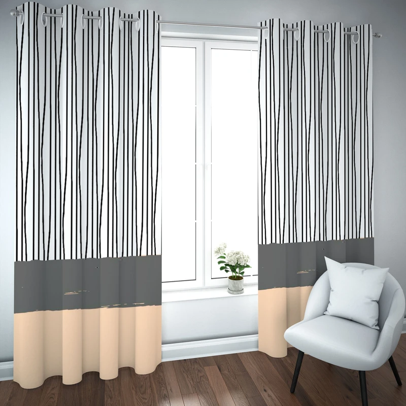 پرده مدل چاپی هازان سایز 300×150 سانتی متر 