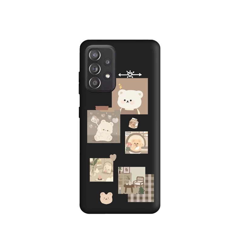 کاور قاب گوشی طرح قاب عکس خرسی کد k255 مناسب برای گوشی موبایل سامسونگ Galaxy A52 / A52s