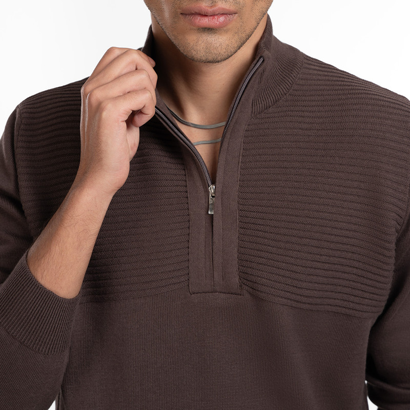 پلیور یقه ایستاده مردانه ام کی مدل 90022