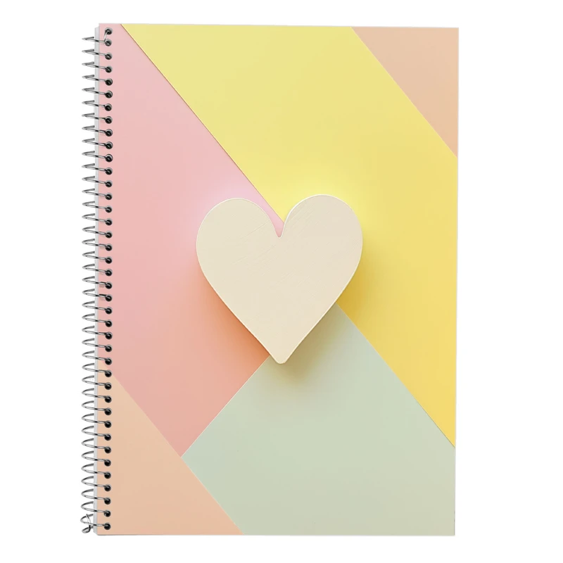 دفتر زبان 50 برگ مدوپد مدل دو خط طرح عاشقانه love کد DF14289