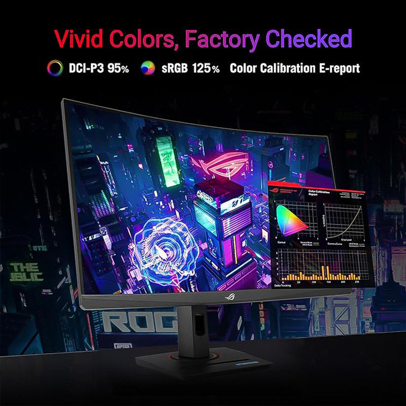 مانیتور مخصوص بازی ایسوس مدل ROG Strix XG27WCS سایز 27 اینچ