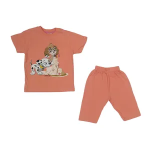 ست تی شرت و شلوارک دخترانه مدل سگهای نگهبان کد 12