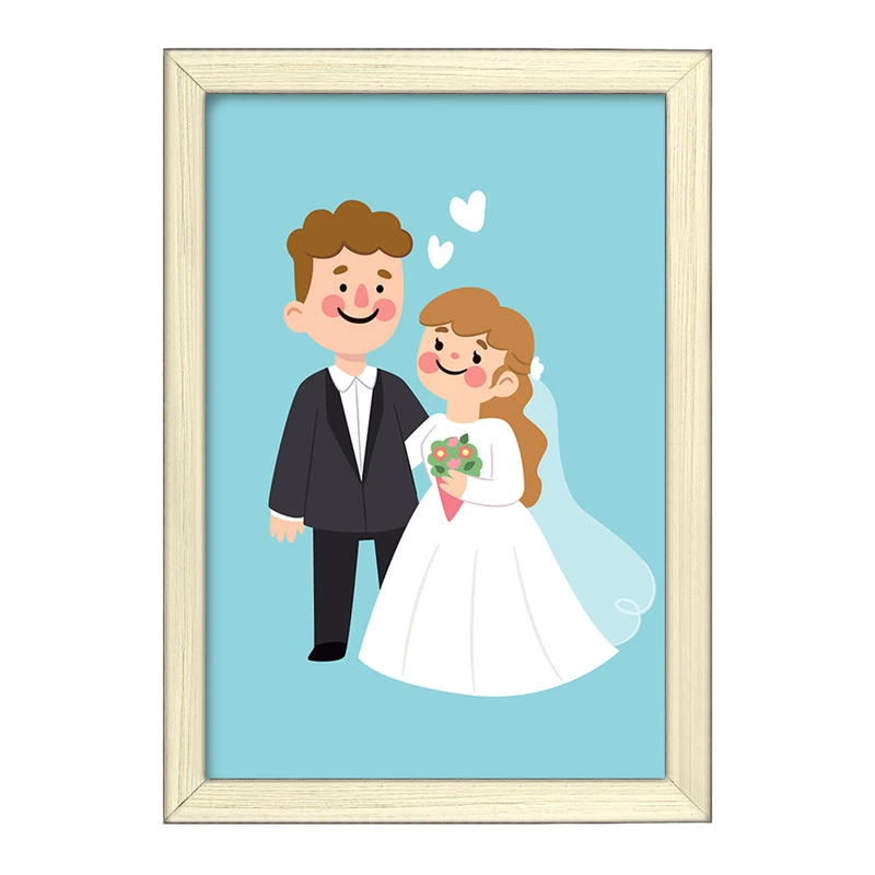 تابلو خندالو طرح عروس و داماد کد 29628