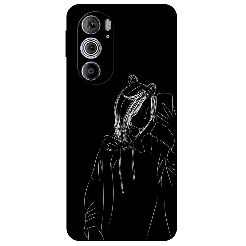 کاور مگافون طرح دخترانه مدل 1841 مناسب برای گوشی موبایل موتورولا Moto Edge 30 Pro  