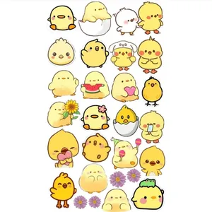 استیکر لپ تاپ طرح جوجه کد 08 مجموعه 27 عددی