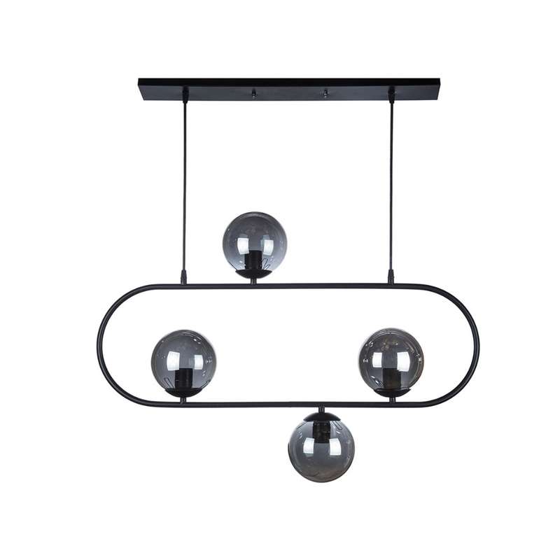  لوستر آویز چهار شعله چشمه نور کد A1209/4BK