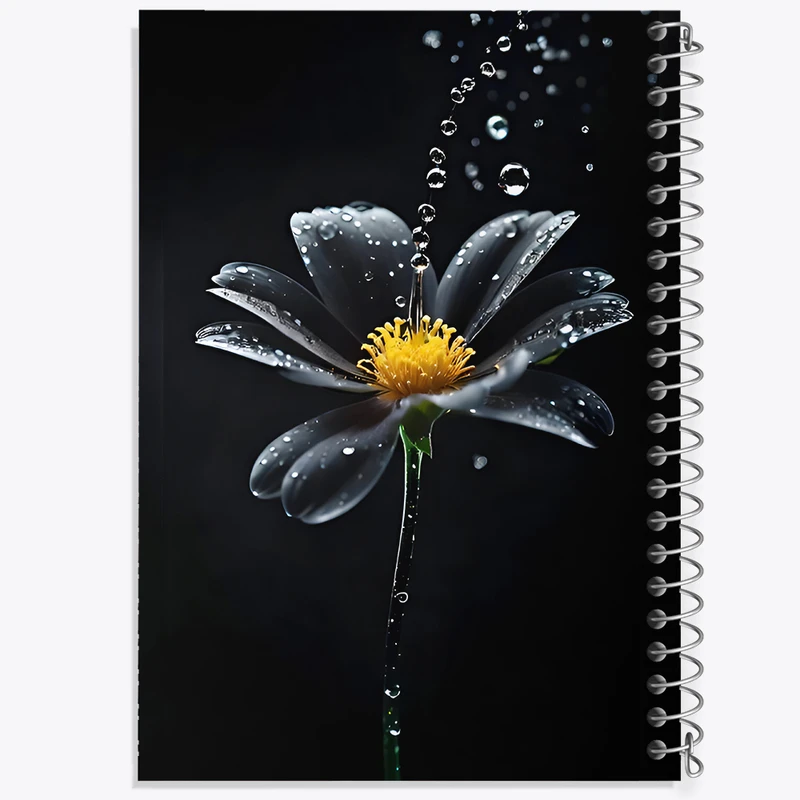 دفتر لیست خرید 50 برگ خندالو طرح گل کد F7058