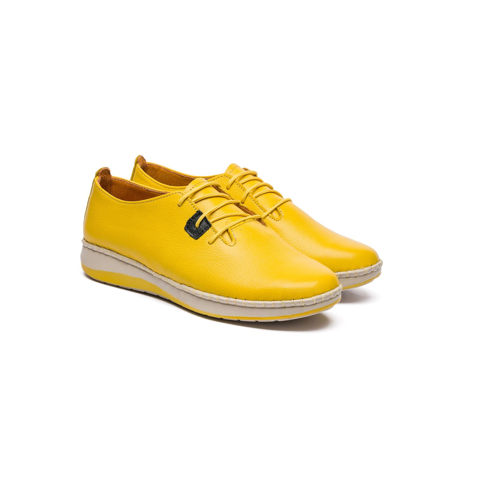 کفش طبی زنانه مدل آنیس بندی تمام چرم - - 59