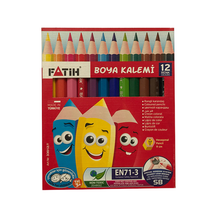 مداد رنگی 12 رنگ فاتح کد HT01