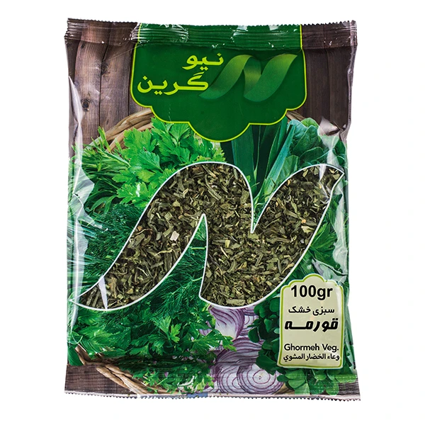 سبزی قورمه خشک نیوگرین-100گرم