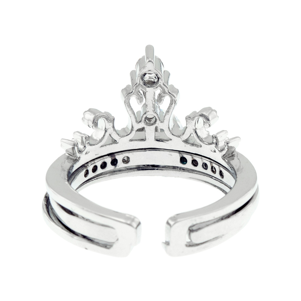 انگشتر زنانه برانت مدل تاج بسته دو عددی