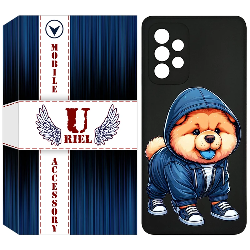کاور یوریل قاب مدل KSH کد 65 طرح سگ آبی مناسب برای گوشی موبایل سامسونگ Galaxy A72