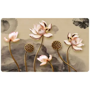 پادری مدل گل مدرن  508m46 سایز 46x76 سانتی متر