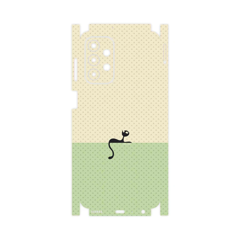 برچسب پوششی ماهوت مدل Minimal Internet Cat Icon-FullSkin مناسب برای گوشی موبایل سامسونگ Galaxy A23