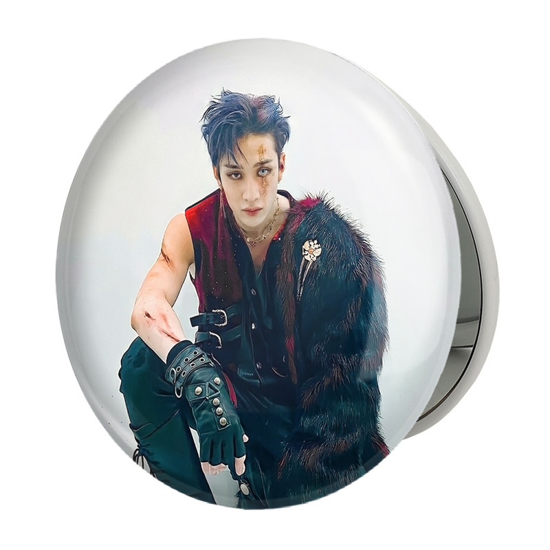 آینه جیبی خندالو طرح بنگ چان گروه استری کیدز Stary Kids مدل تاشو کد 16881