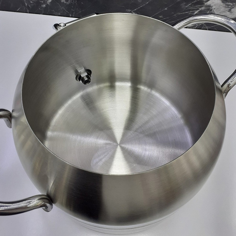 ست کتری و قوری نزاز مدل استیل طرح ترک